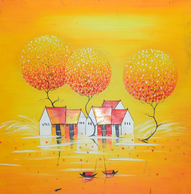 Tranh Sơn Dầu Làng Quê 7